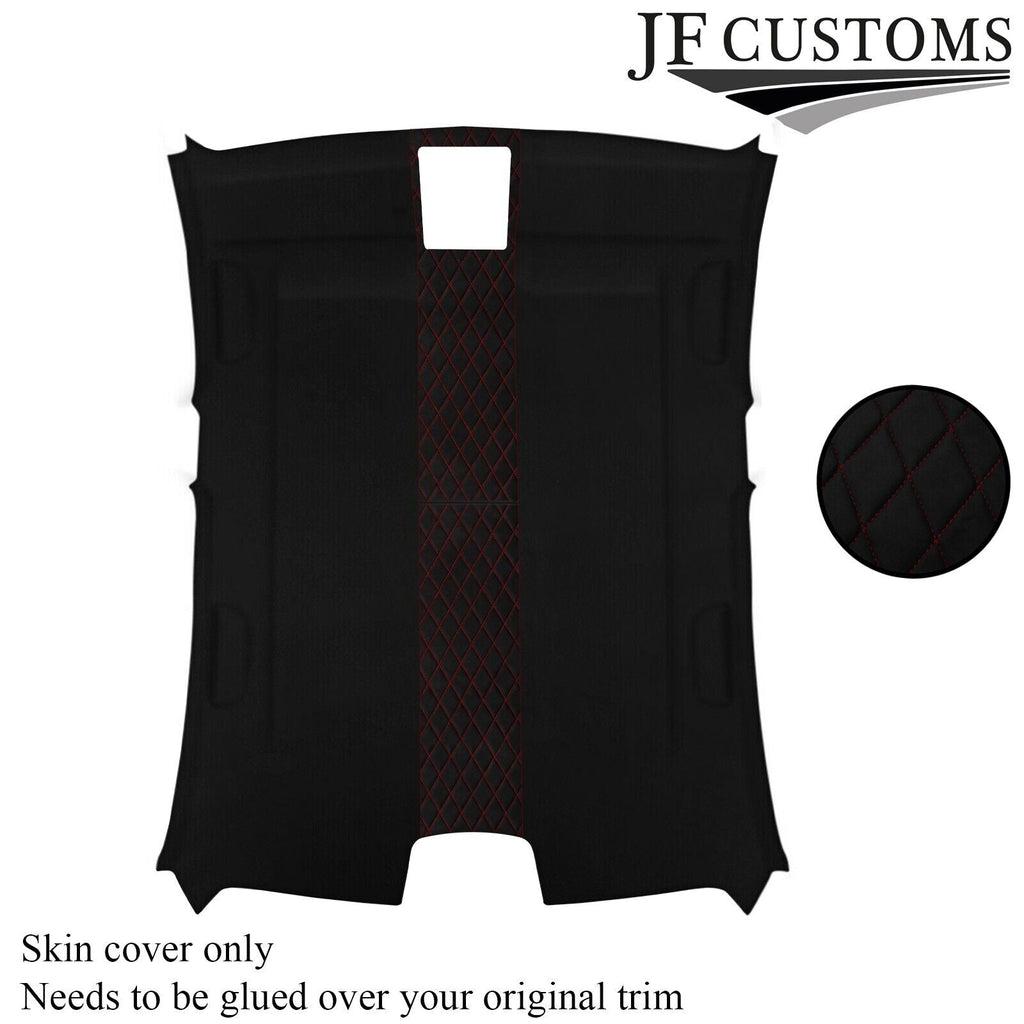 DSG2 D RED STITCH LUXE SUEDE HEADLINER COVER FOR BMW F30 11-19 SALOON 5DR