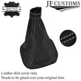 FITS IVECO DAILY VAN 99-06 GEAR GAITER LEATHER white stitch CUSTOM NEW