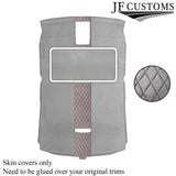 DSG2 D RED ST. L GREY SUEDE SUNROOF HEADLINER COVER FOR AUDI A4 B7 04-09 SALOON