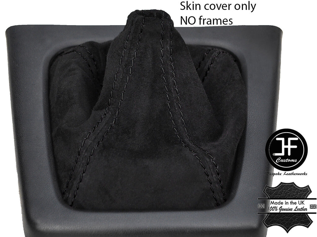 BLACK STITCHING REAL SUEDE MANUAL GEAR GAITER FITS MAZDA RX7 FC3S 1986-1991