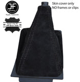 BLACK STITCH REAL SUEDE MANUAL GEAR GAITER FITS AUDI 80 & CABRIO B4 1991-1996