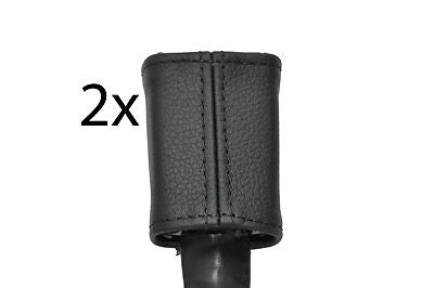 black stitch FITS SEAT IBIZA MK3 1999-2002 2X FRONT SEAT BELT STALK COVERS