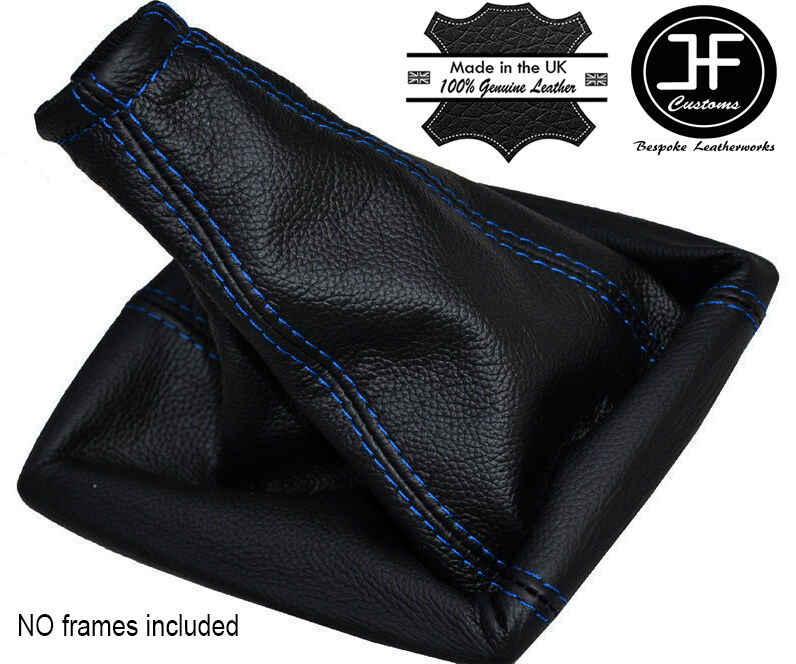 BLUE STITCH MANUAL LEATHER GEAR GAITER FITS VAUXHALL OPEL MERIVA MKI 2002-10