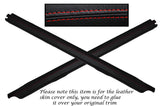 RED STITCH 2X DOOR SILL TRIM LEATHER COVERS FITS FORD SIERRA COSWORTH 3 DOOR