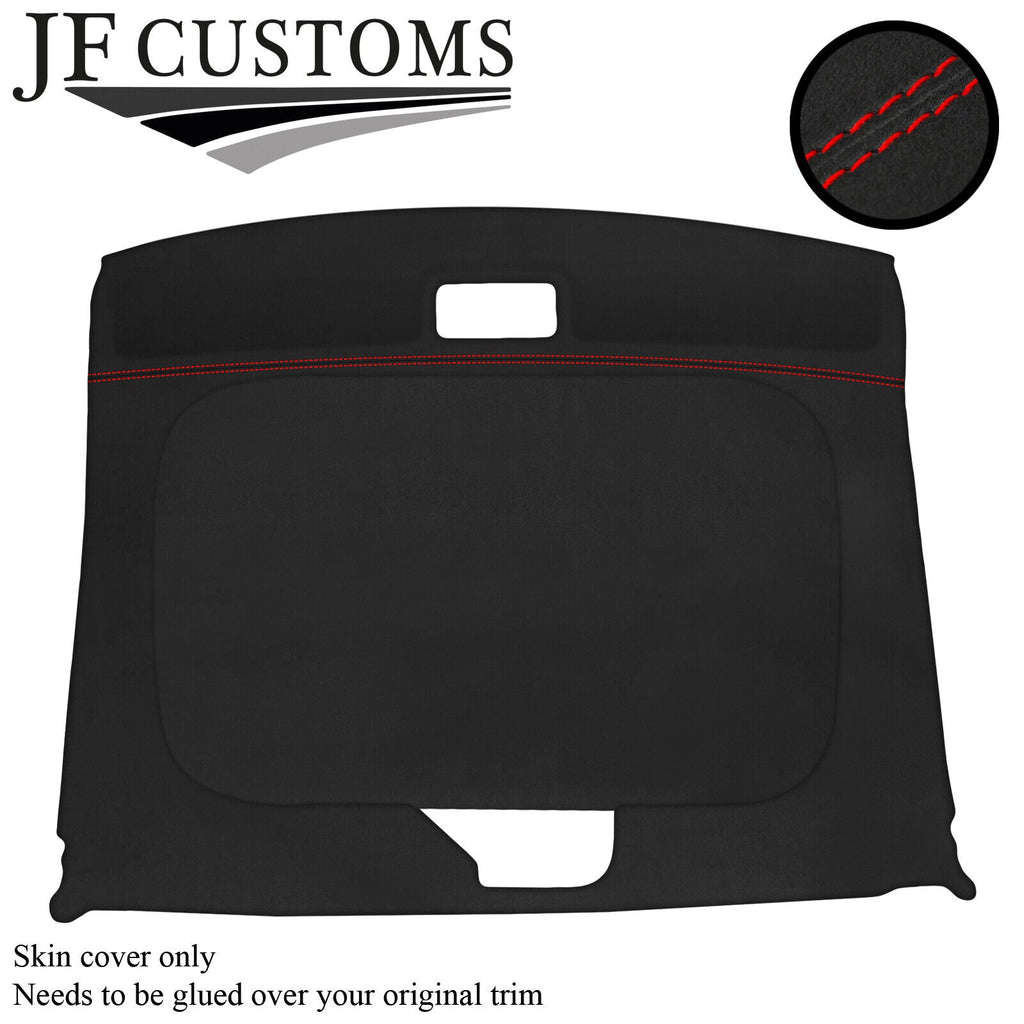 RED STITCH D GREY SUEDE GLASS-ROOF HEADLINING COVERS FOR MITSUBISHI GTO 3000GT