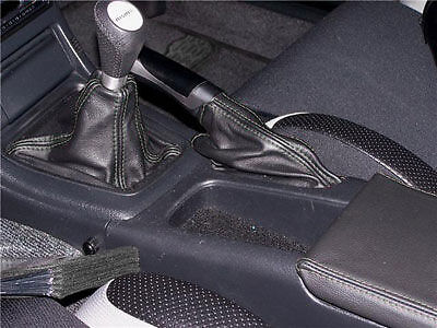 FITS NISSAN SKYLINE R32 GEAR HANDBRAKE GAITER GAITOR BLACK REAL LEATHER NEW