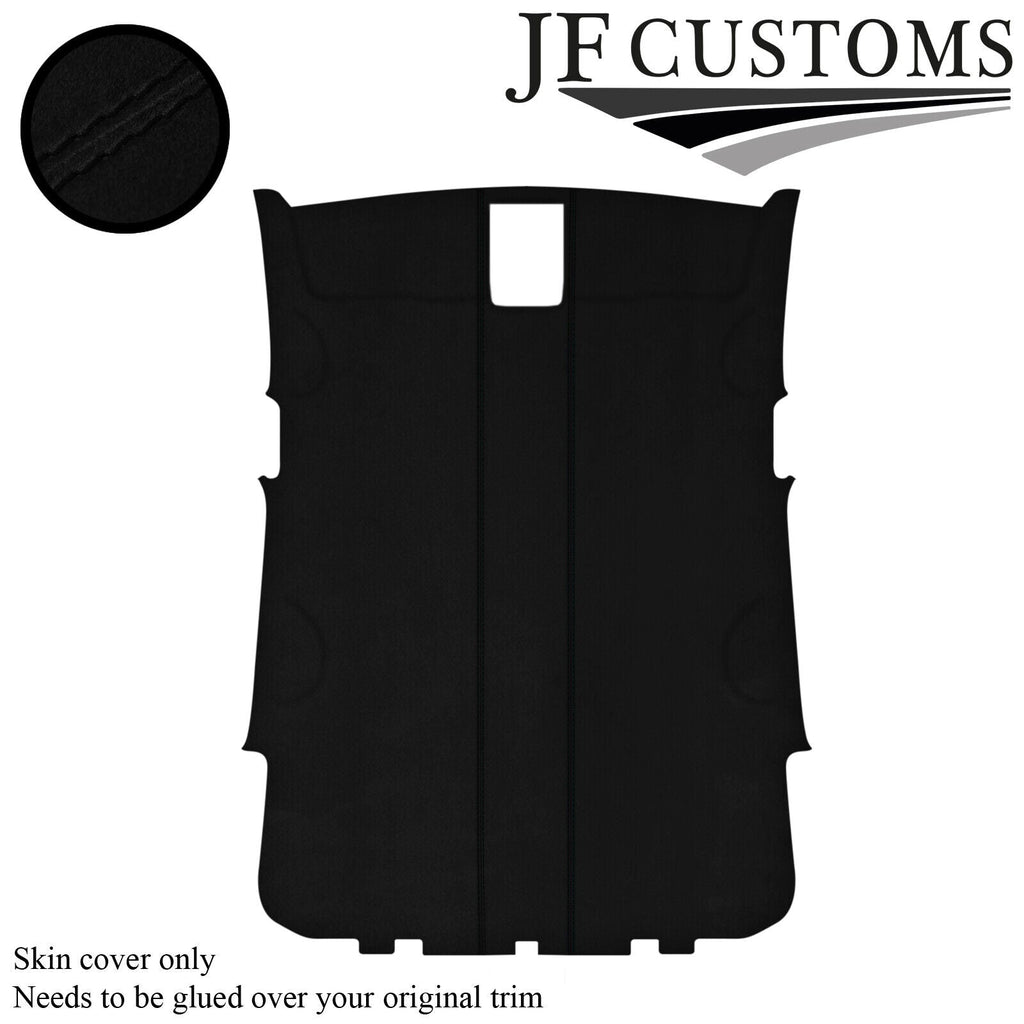 BLACK STITCH SUEDE ROOF HEADLINER COVER FOR VW POLO 6R 09-14 5DR CUSTOM NEW