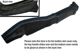 BLUE STITCH LEATHER HANDBRAKE BOOT SKIN COVERS FITS CORVETTE C4 CUSTOM NEW