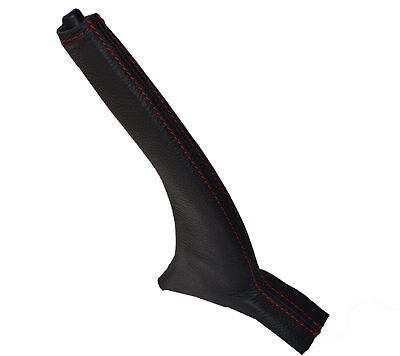 red stitch FITS MITSUBISHI SHOGUN PININ 98-05 LEATHER HANDBRAKE GAITER