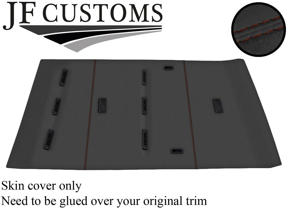 BROWN STITCH REAR ROOF LINER HEADLINING D GREY LUXE COVER FOR VW T4 TRANSPORTER