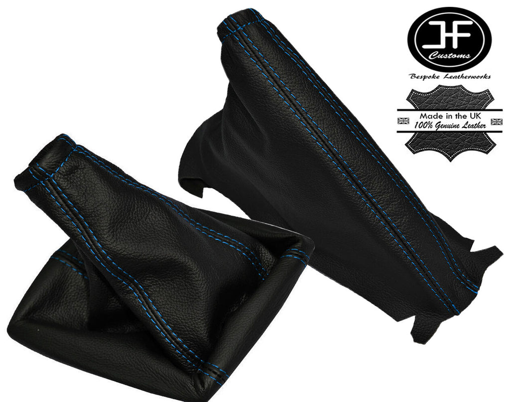 BLUE STITCH LEATHER GEAR HANDBRAKE GAITER FITS OPEL VAUXHALL CORSA D 06-14