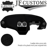 BLACK STITCH ITALIAN LEATHER DASH DASHBOARD COVER FITS ALFA ROMEO MITO 08-17