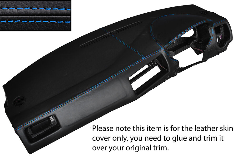 BLUE STITCH DASH DASHBOARD SKIN COVER FITS VW GOLF MK4 4 IV BORA JETTA 98-05