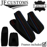 RED & TRI STITCH AUTO PERFORATED LEATHER SET+FRAME FOR BMW E90 E91 E92 E93