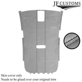 BLACK STITCH LIGHT GREY LUXE SUEDE HEADLINER COVER FITS VW GOLF MK6 2008-2013
