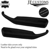 WHITE STITCH LEATHER 2X DOOR HANDLE ARMREST COVER FOR CORVETTE C3 1978-1982