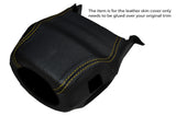 YELLOW STITCH STEERING WHEEL SHROUD SKIN COVER FITS LAND ROVER DISCOVERY 1 89-94