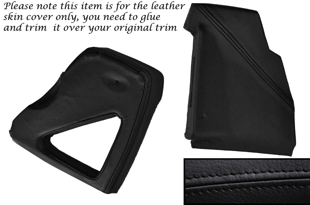 BLACK STITCH DASHBOARD SIDE TRIM COVERS FITS LAND ROVER DEFENDER 90 110 83-06