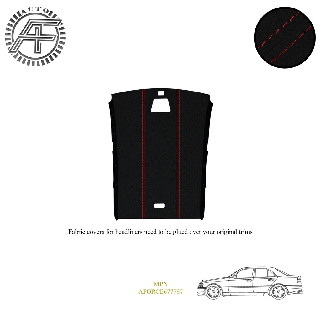 LUXE SUEDE HEADLINER COVER FITS MERCEDES C-CLASS W202 4-DOOR SEDAN 1992-2000