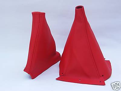 FITS NISSAN SKYLINE R32 R33 RED LEATHER GAITERS BOOTS SET CUSTOM NEW MADE IN UK