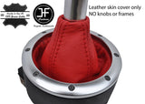 RED TOP GRAIN REAL LEATHER MANUAL GEAR GAITER FOR AUDI TT MK1 1998-2006
