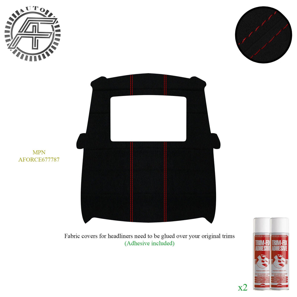 LUXE SUEDE HEADLINER COVER FITS FORD ESCORT MK3/4 1980-1992 CUSTOM NEW