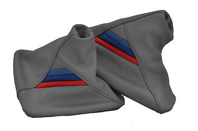 FITS BMW E30 E32 E34 E36 E46 Z3 E39 TRI STRIPES LEATHER MID GREY CUSTOM NEW