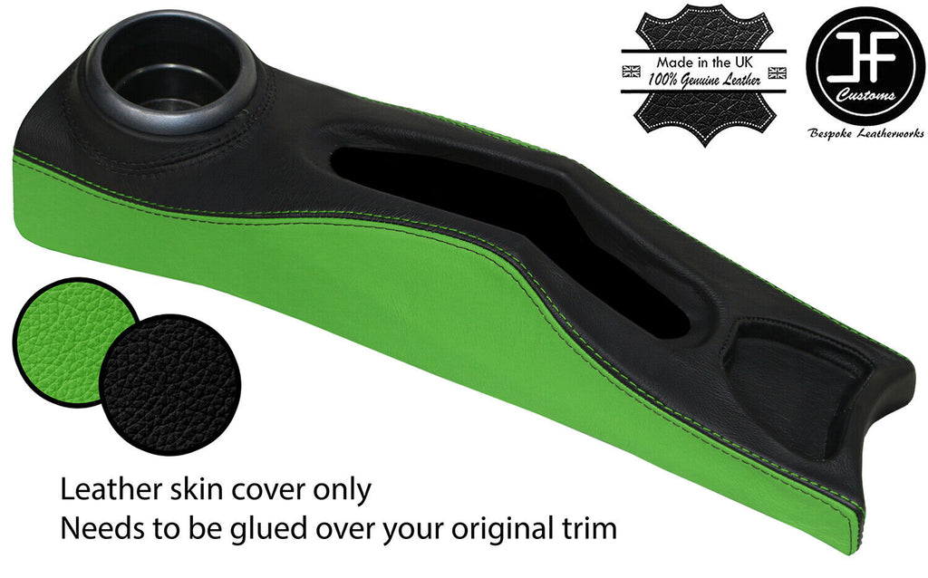 BLACK GREEN CENTRE CONSOLE TRIM LEATHER COVER FITS BMW MINI R50 R52 R53 04-06