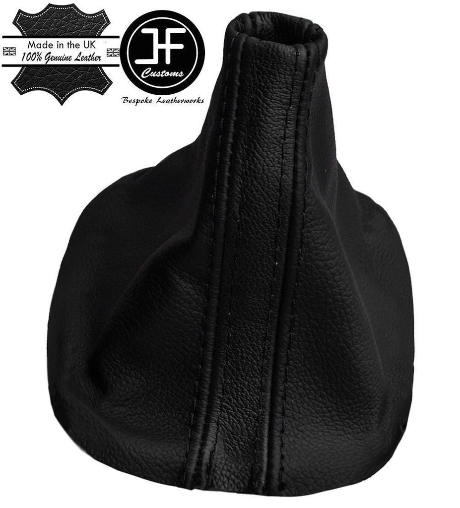 BLACK BLACK REAL LEATHER MANUAL GEAR GAITER FITS VW BEETLE 1998-2010 CUSTOM NEW