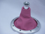 FITS AUDI TT LEATHER GEAR GAITER SHIFT BOOT 98-06 PINK CUSTOM NEW MADE IN UK