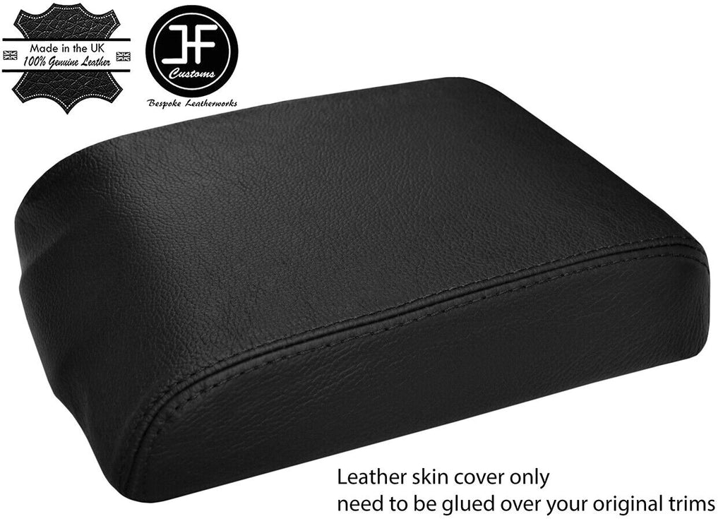 BLACK TOP GRAIN LEATHER ARMREST COVER FOR LAND ROVER DISCOVERY TD5 300 96-04