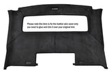 BLACK STITCH ROOF PANEL HEADLINING LUXE SUEDE SKIN COVER FITS PORSCHE 928 S2 S4