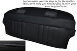 BLACK STITCH PARCEL SHELF BACK REST LEATHER SKIN COVERS FITS PORSCHE 911 930 SC