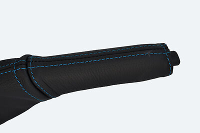 blue stitch FITS VAUXHALL OPEL ZAFIRA 99-05 LEATHER HANDBRAKE HANDLE COVER ONLY