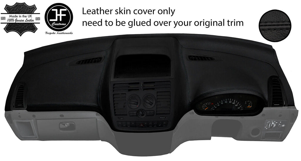 BLACK STITCH TOP DASHBOARD LEATHER COVER FOR MERCEDES VITO VIANO W639 04-13
