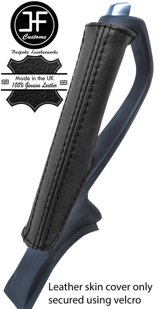 BLACK TOP GRAIN REAL LEATHER HANDBRAKE COVER FOR MAZDA RX8 2003-2012 STYLE 2
