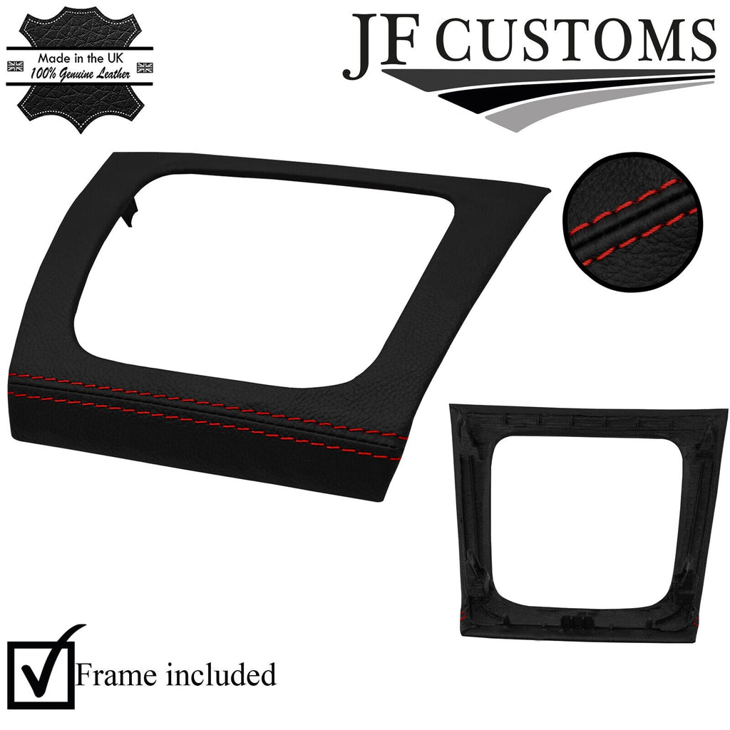 D RED STITCH LEATHER AUTO GEAR SURROUND COVER + FRAME FITS LEXUS RX 04-08