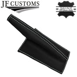 WHITE STITCH LEATHER GEAR HANDBRAKE SET FOR MINI CLASSIC ROVER AUSTIN MORRIS