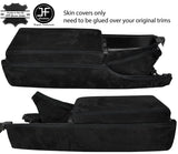 BLACK STITCH CONSOLE+ARMREST+HANDBRAKE SUEDE COVERS FITS NISSAN 300ZX 1990-1996