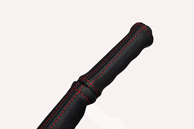red stitch FITS VAUXHALL OPEL NOVA 82-93 LEATHER HANDBRAKE HANDLE COVER
