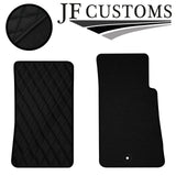 BLACK DIAMOND VINYL 2X TAILORED FLOOR CARPETS FOR MAZDA MX5 MK2 98-05 JF1