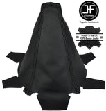 BLACK STITCH  LEATHER GEAR GAITER FITS HONDA CIVIC COUPE  2001-2006 CUSTOM NEW