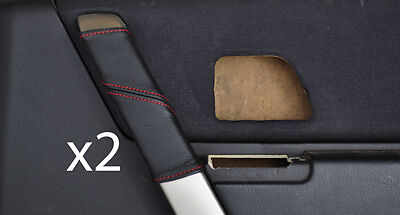 red stitch FITS LAND ROVER FREELANDER 04-06 2 X REAR DOOR HANDLE LEATHER COVERS