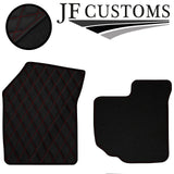 D RED DIAMOND STITCH VINYL 4XTAILORED FLOOR CARPET FOR SUZUKI SWIFT 05-10 JF1