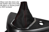 RED STITCHING FITS MITSUBISHI GRANDIS 2005+ LEATHER GEAR GAITER ONLY CUSTOM NEW