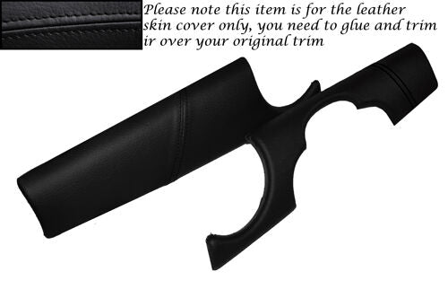 BLACK STITCH DASH TRIM SKIN LEATHER COVERS FITS BMW MINI COOPER S R56 R57 07-13