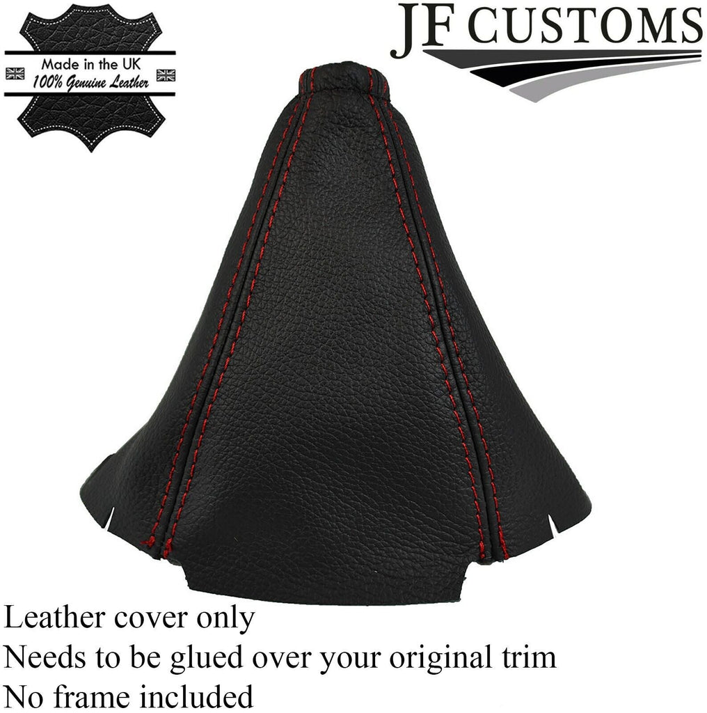 RED STITCHING MANUAL LEATHER GEAR STICK GAITER FOR PEUGEOT 205 & GTI CUSTOM NEW