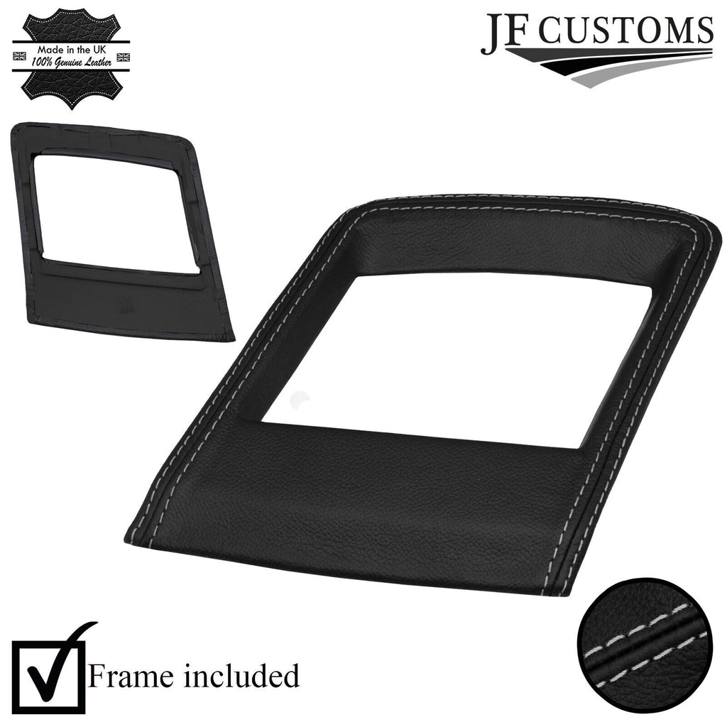 FITS CORVETTE C6 05-13 L GREY STITCH LEATHER HUD DISPLAY BEZEL TRIM COVER+FRAME