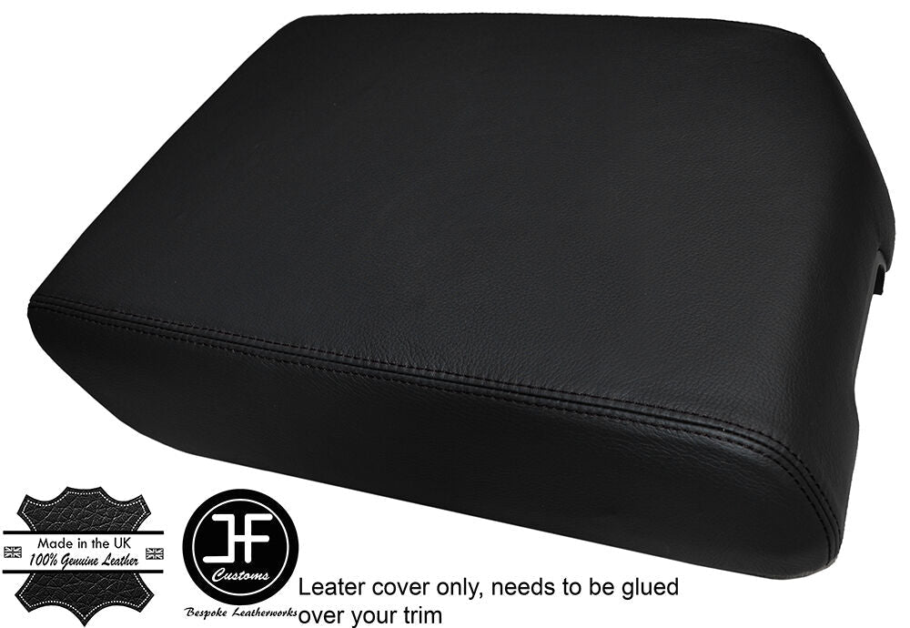 BLACK STITCH ARMREST LID GENUINE LEATHER COVER FITS TOYOTA TUNDRA 2007-2015