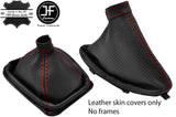 RED STITCH PERFORATED LEATHER GEAR & HANDBRAKE GAITER FOR ALFA ROMEO 159